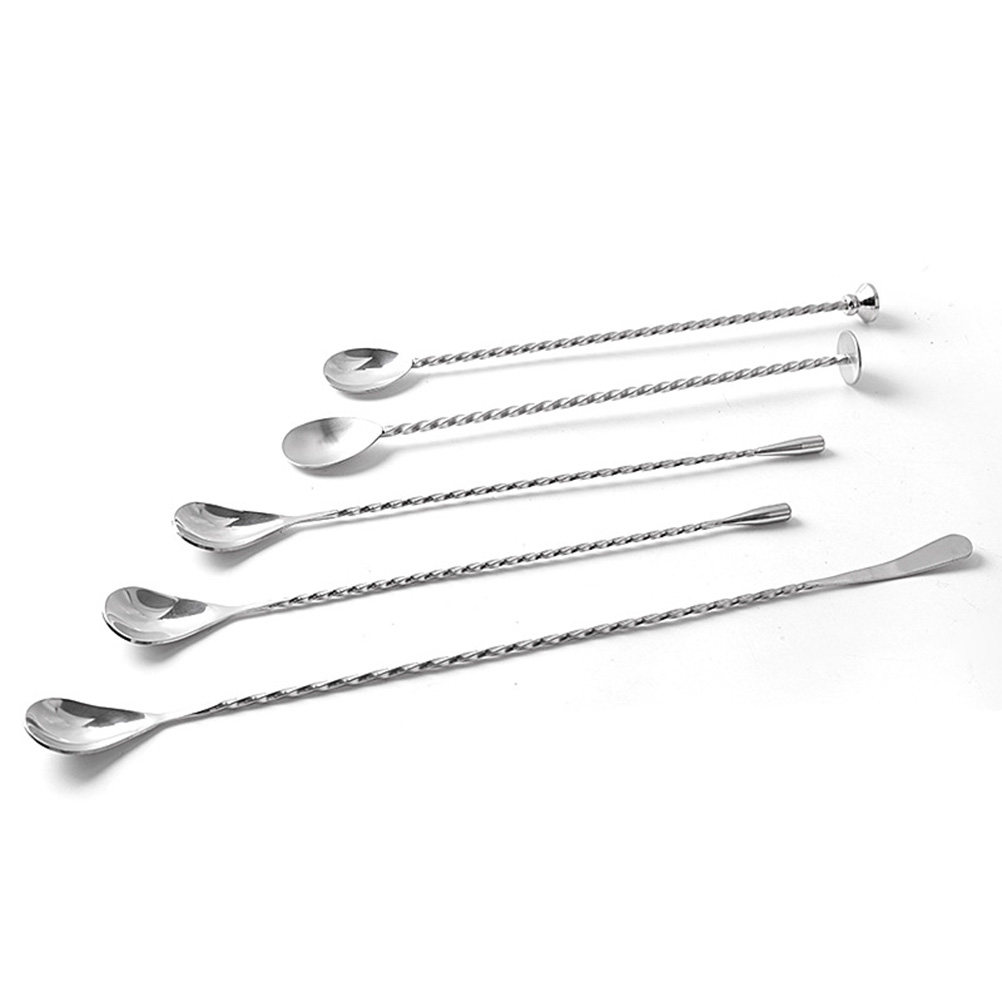 Sendok Koktail Stainless Steel - Bar Spoon Twisted ulasan dan harga