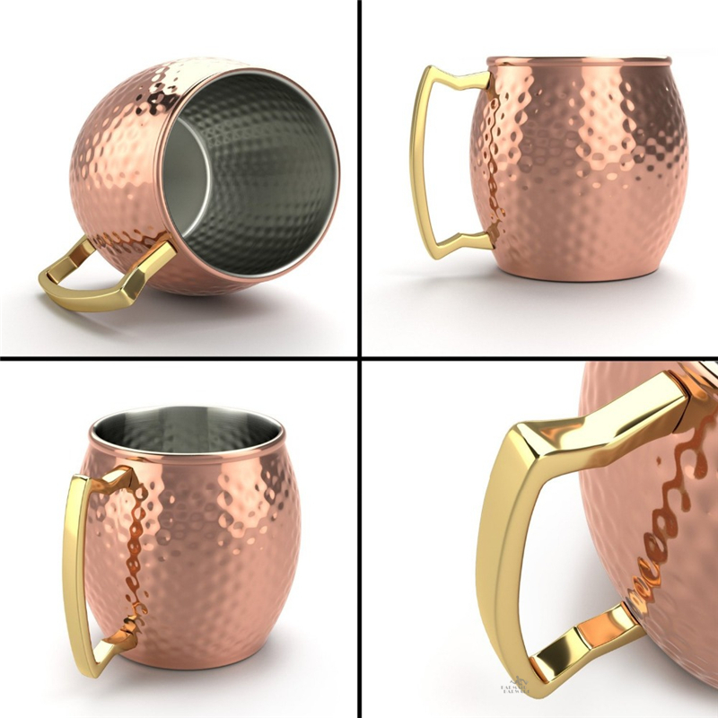 1 buah 550ml Mug tembaga Mosko - Mule Copper Mug ulasan dan harga