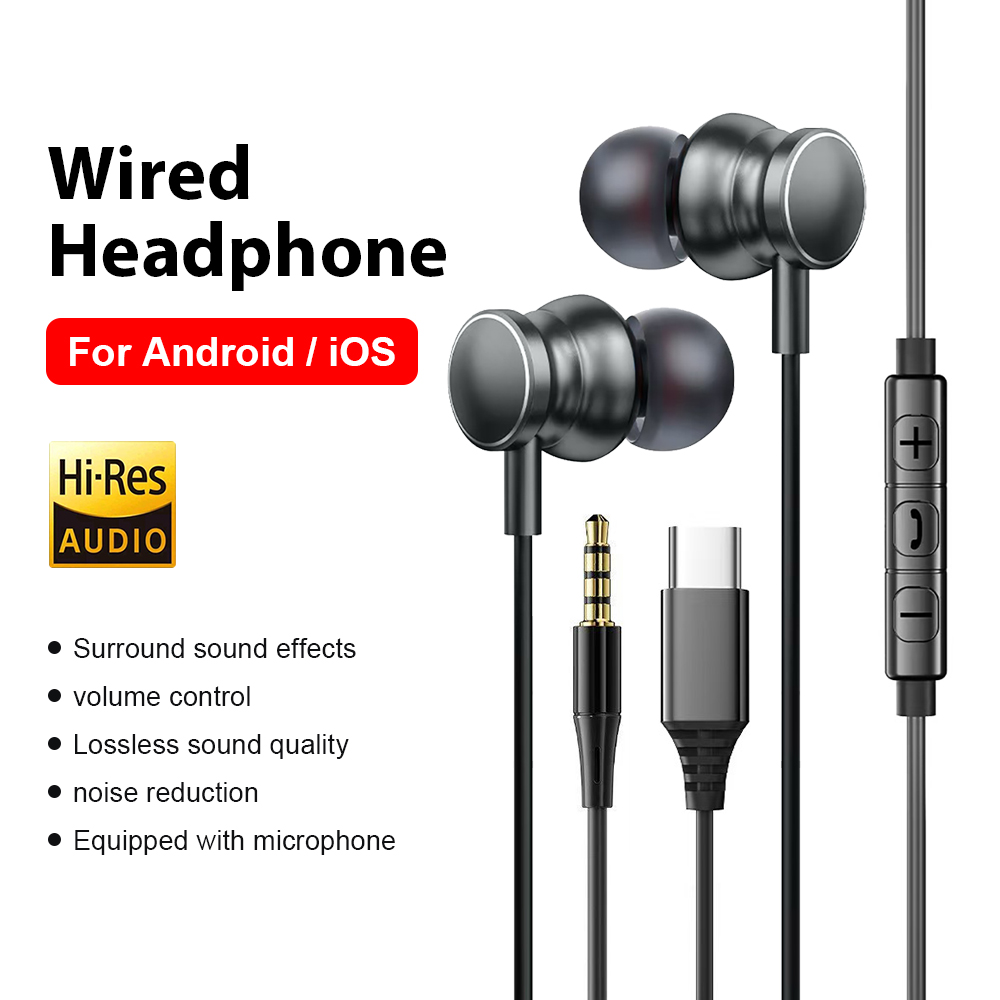 Headphone Berkabel Tipe C 3.5m - Home Bar Iphone ulasan dan harga