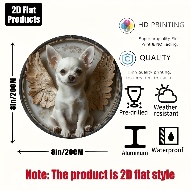 2D Flat, 1pc, Tema Chihuahua,  - Home Bar And Coffee ulasan dan harga
