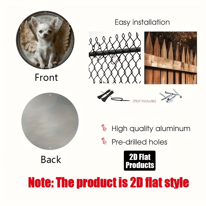 2D Flat, 1pc, Tema Chihuahua,  - Home Bar And Coffee ulasan dan harga