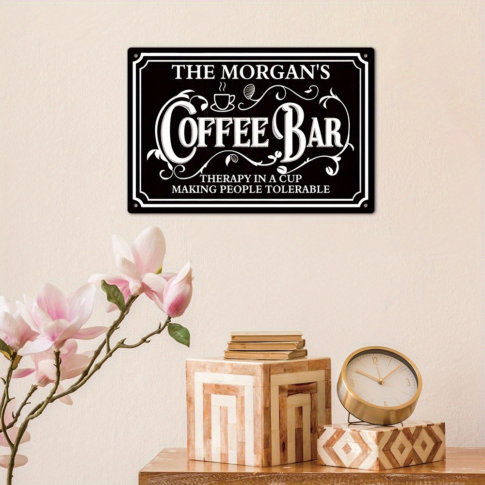 1 Buah Tanda Logam Bar Kopi Mo - Home Bar And Coffee ulasan dan harga