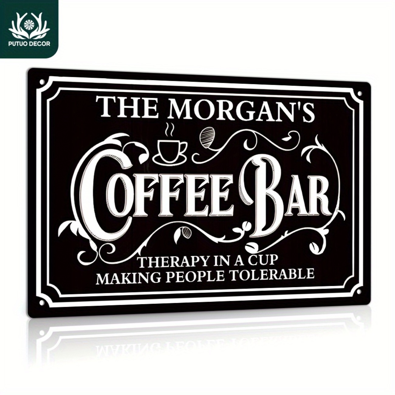 1 Buah Tanda Logam Bar Kopi Mo - Home Bar And Coffee ulasan dan harga