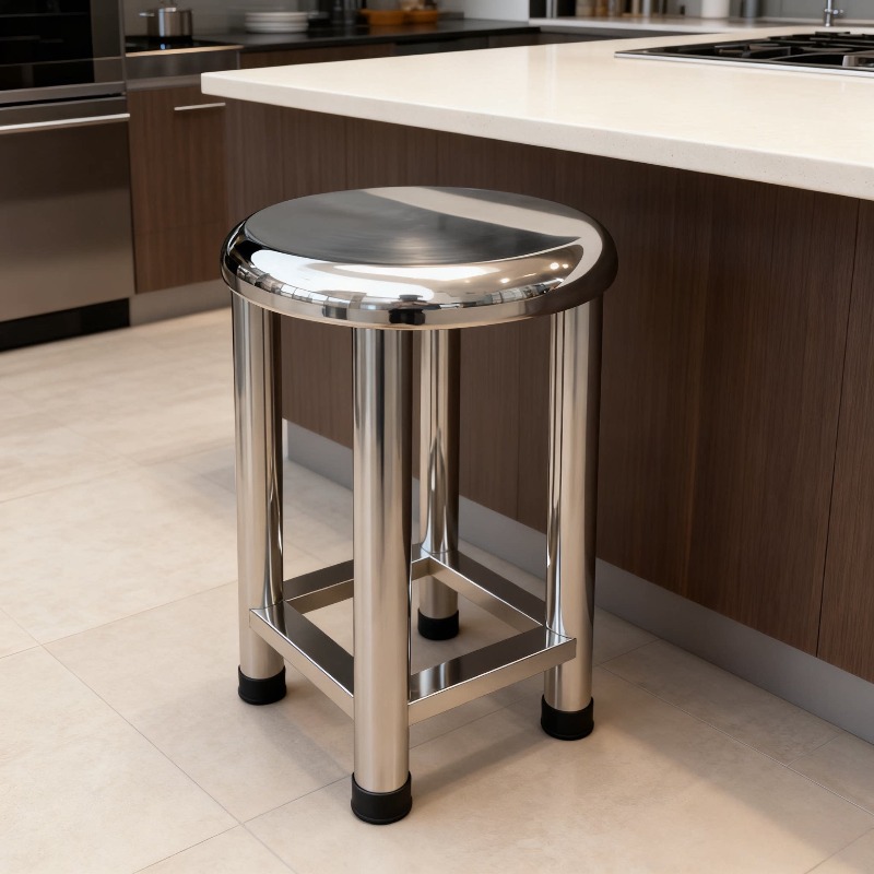 Kursi Bulat Baja Tahan Karat 3 - Home Bar Lounge ulasan dan harga