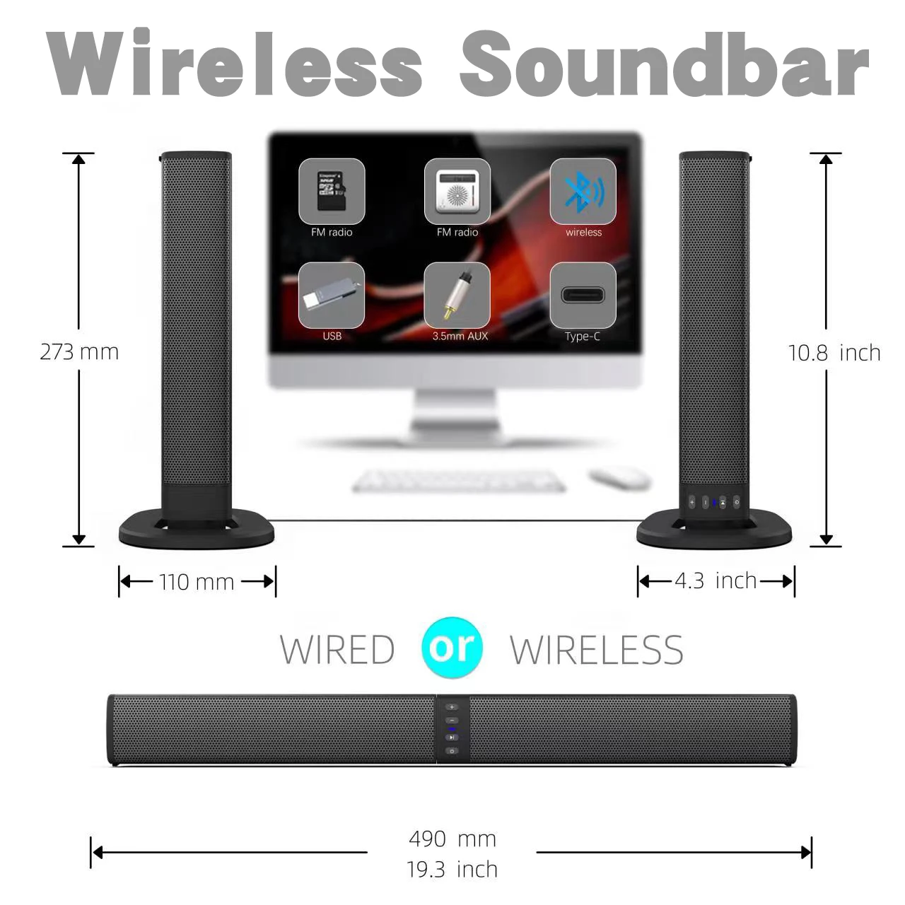Soundbar TV Bluetooth Nirkabel - Home Bar And Theater ulasan dan harga